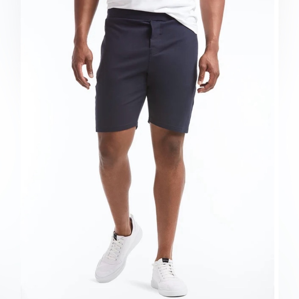 Public Rec Gamechanger Rec Short Men’s 42R Navy 9” Inseam Athleisure Pull On